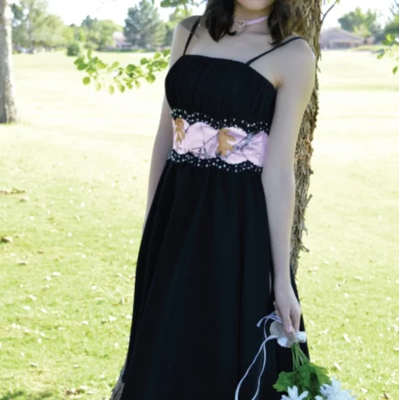 A Touch of Camo LLC | Dresses | Camo True Timber Pink Black Prom Bridesmaid  Dress Size 8 | Poshmark